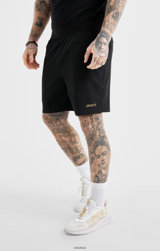 SikSilk Apparel 020XHH590 Black Sports Short Men