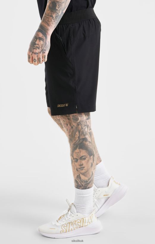 SikSilk Apparel 020XHH590 Black Sports Short Men