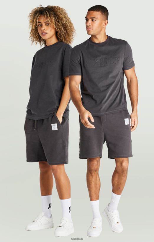 SikSilk Apparel 020XHH602 Black Foundation Jogger Short Men