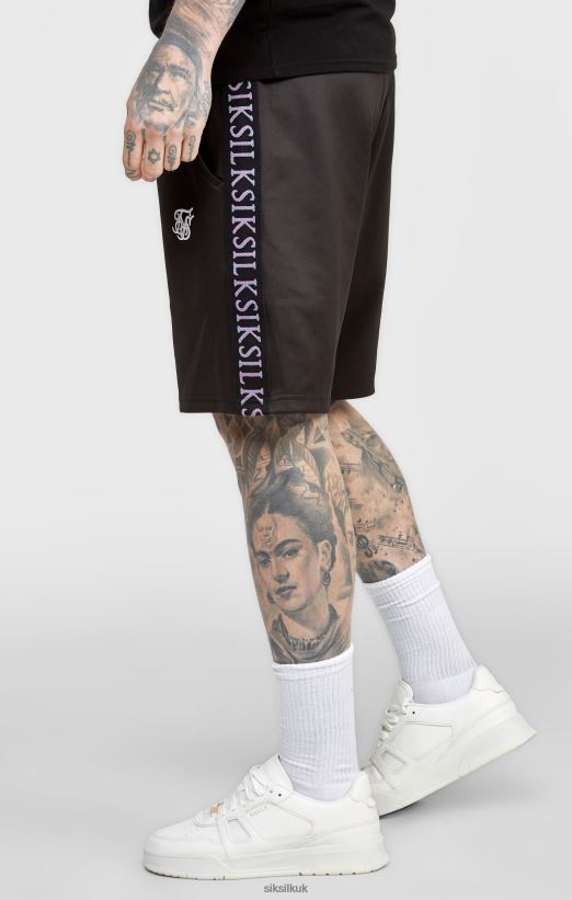 SikSilk Apparel 020XHH611 Black Taped Short Men