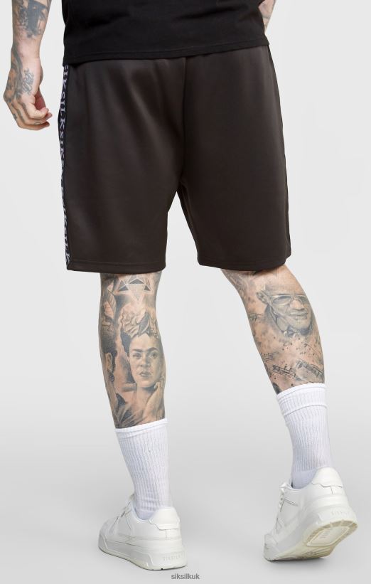 SikSilk Apparel 020XHH611 Black Taped Short Men
