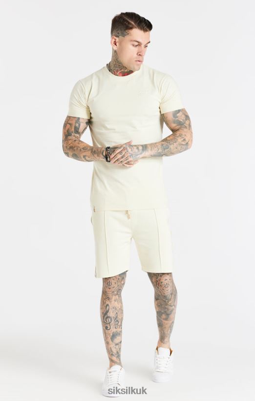 SikSilk Apparel 020XHH613 Ecru Smart Short Men