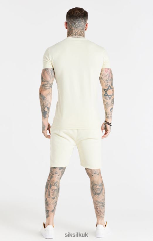 SikSilk Apparel 020XHH613 Ecru Smart Short Men