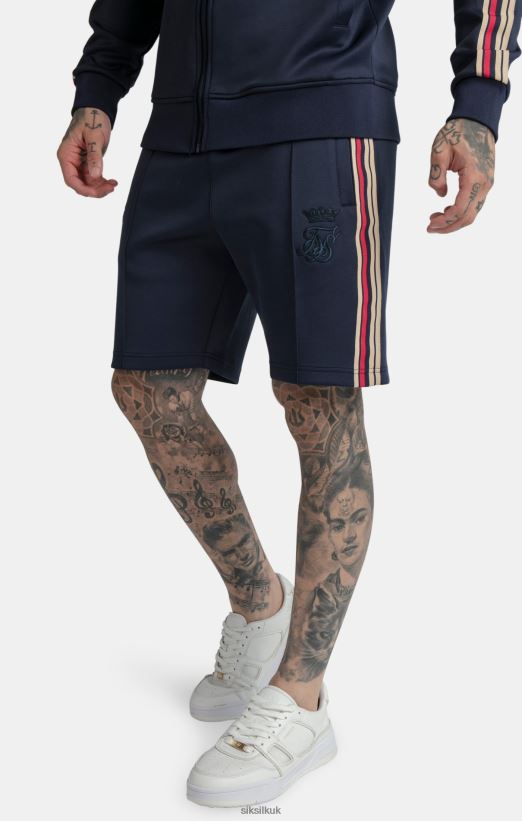 SikSilk x Apparel 020XHH603 Messi Navy Loose Fit Short Men