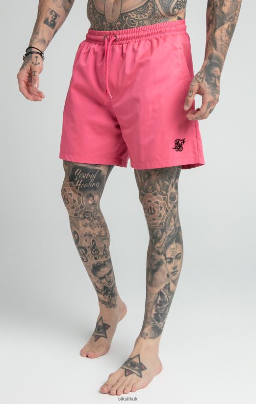 SikSilk Apparel 020XHH616 Pink Swim Short Men