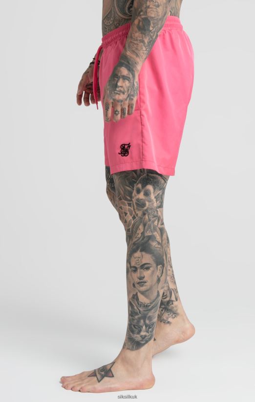 SikSilk Apparel 020XHH616 Pink Swim Short Men