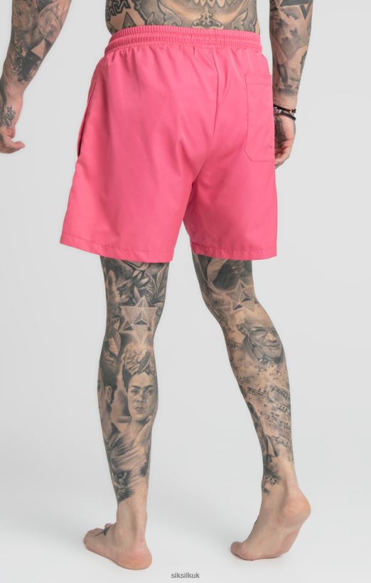 SikSilk Apparel 020XHH616 Pink Swim Short Men