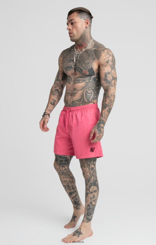 SikSilk Apparel 020XHH616 Pink Swim Short Men