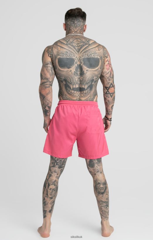 SikSilk Apparel 020XHH616 Pink Swim Short Men