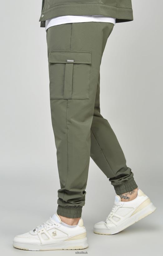 SikSilk Apparel 020XHH511 Khaki Utility Cargo Jogger Men
