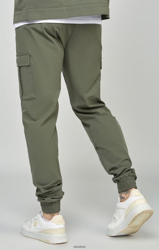 SikSilk Apparel 020XHH511 Khaki Utility Cargo Jogger Men