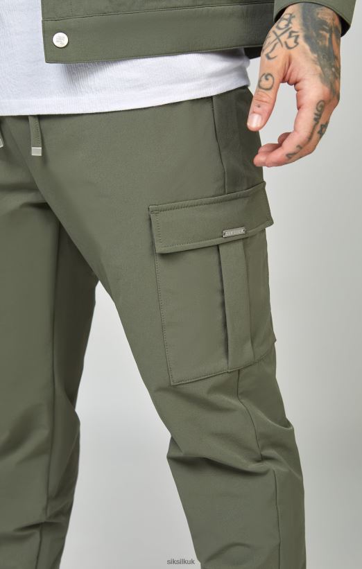 SikSilk Apparel 020XHH511 Khaki Utility Cargo Jogger Men