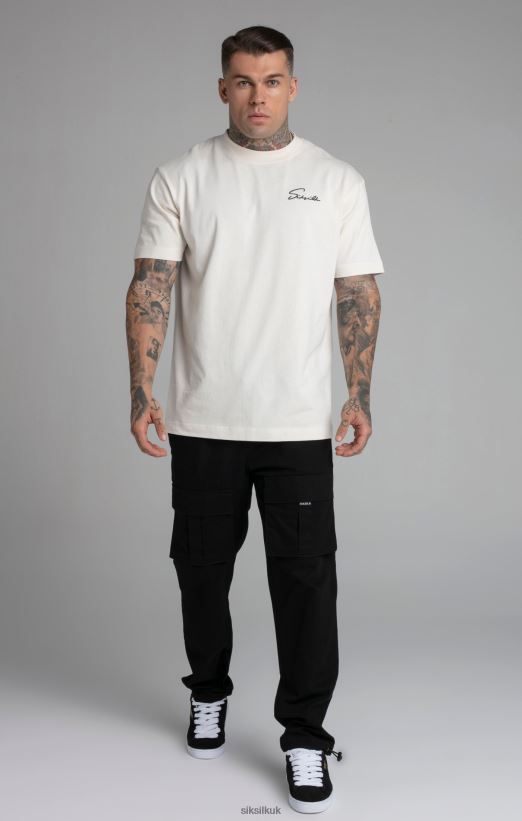 SikSilk Apparel 020XHH512 Black Ripstop Cargo Pants Men
