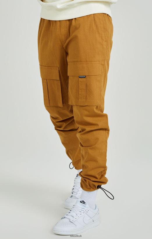SikSilk Apparel 020XHH513 Tan Ripstop Cargo Pants Men