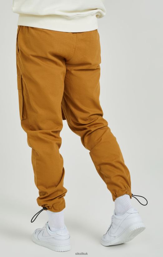 SikSilk Apparel 020XHH513 Tan Ripstop Cargo Pants Men