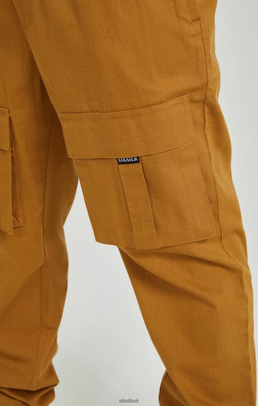 SikSilk Apparel 020XHH513 Tan Ripstop Cargo Pants Men
