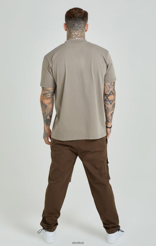 SikSilk Apparel 020XHH514 Brown Ripstop Cargo Pants Men