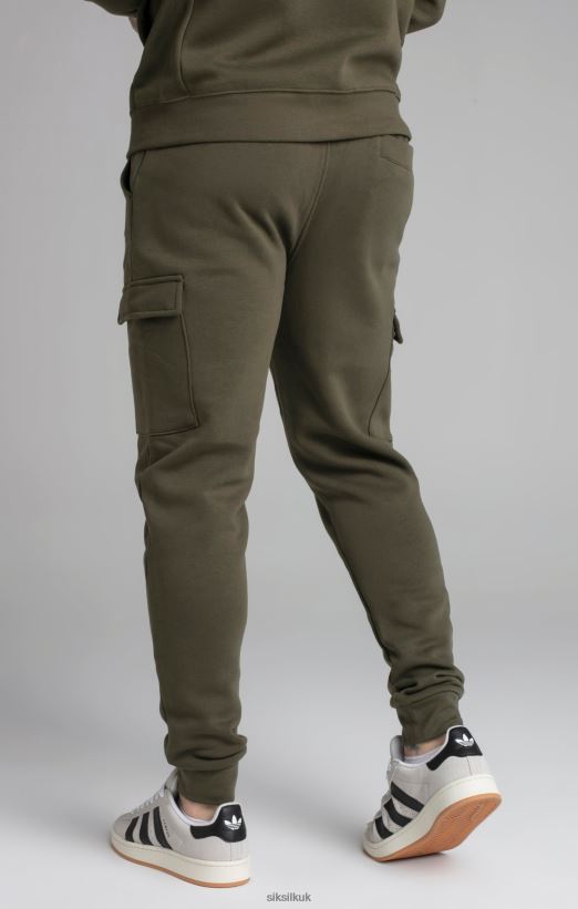 SikSilk Apparel 020XHH515 Khaki Essential Cargo Jogger Men