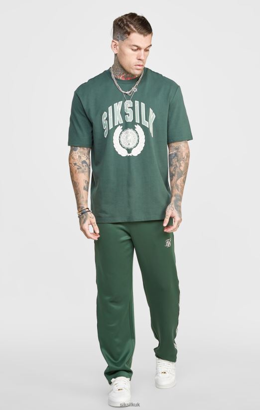 SikSilk Apparel 020XHH516 Green Smart Straight Leg Track Pant Men