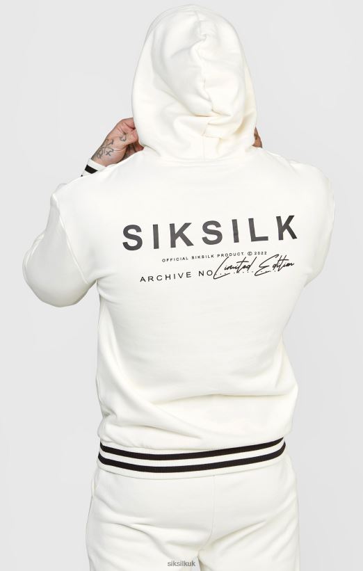 SikSilk Apparel 020XHH519 Ecru Jogger W Stripe Waistband Men
