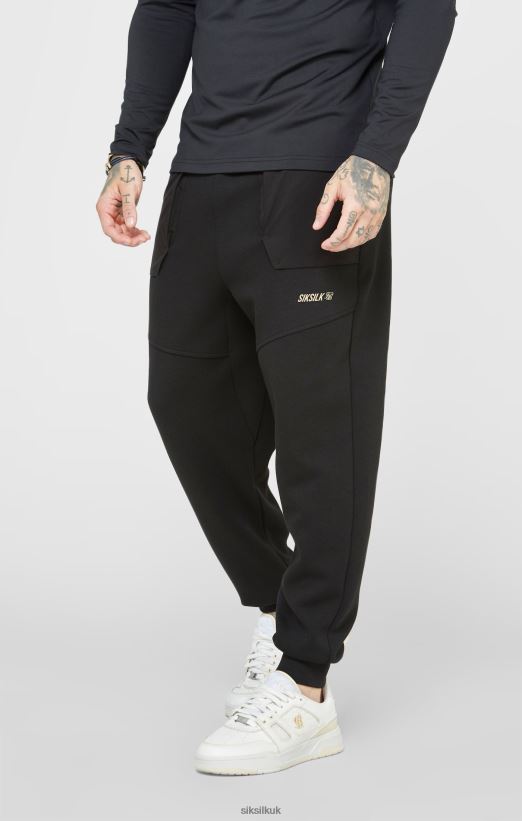 SikSilk Apparel 020XHH520 Black Sports Pant Men