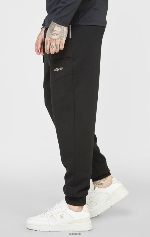 SikSilk Apparel 020XHH520 Black Sports Pant Men