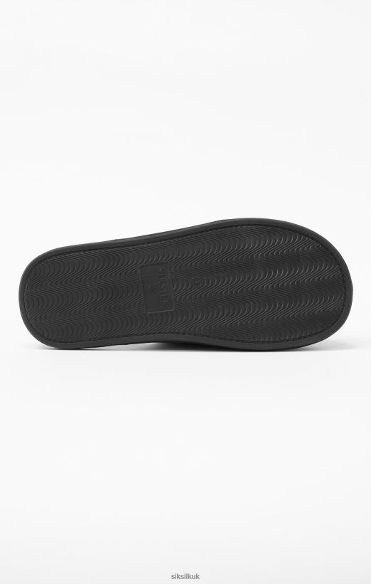 SikSilk x Footwear 020XHH23 Messi Black Slippers Men