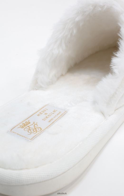 SikSilk x Footwear 020XHH8 Messi White Slippers Men