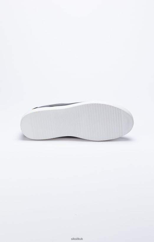 SikSilk Footwear 020XHH10 Black Classic Trainer With Metal D-Rings Men