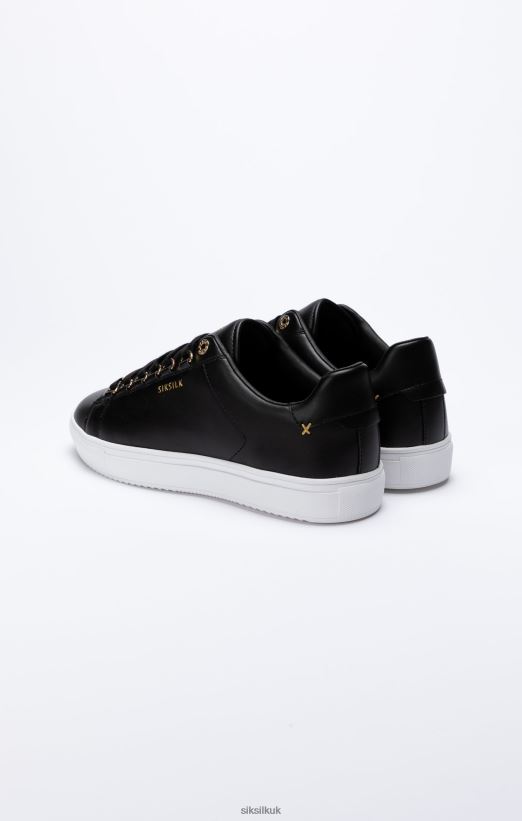SikSilk Footwear 020XHH10 Black Classic Trainer With Metal D-Rings Men