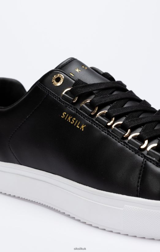 SikSilk Footwear 020XHH10 Black Classic Trainer With Metal D-Rings Men