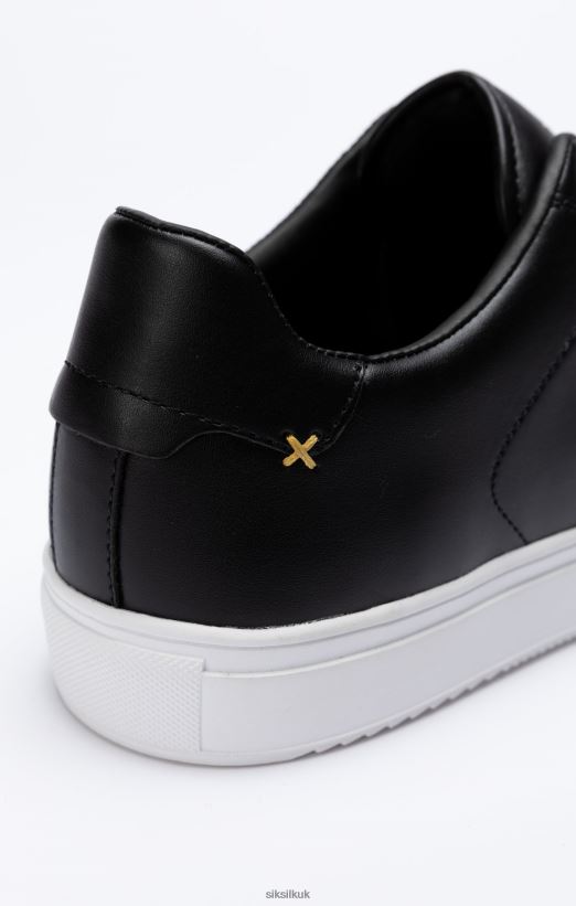 SikSilk Footwear 020XHH10 Black Classic Trainer With Metal D-Rings Men