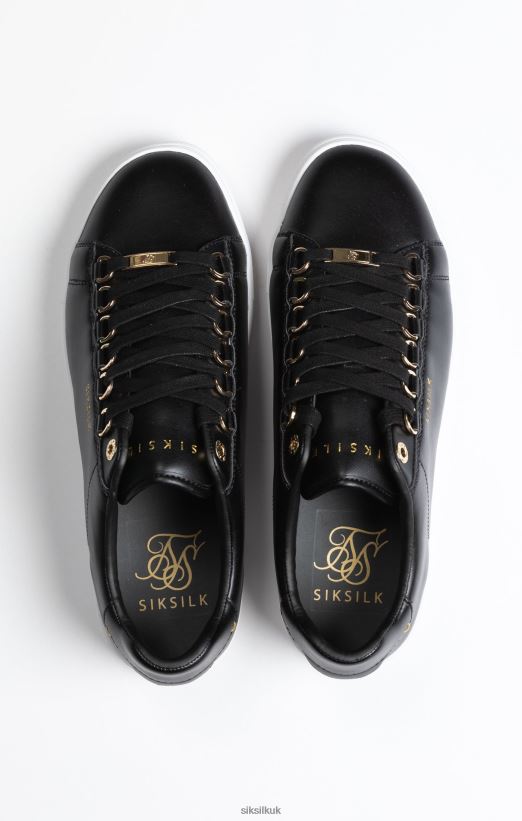 SikSilk Footwear 020XHH10 Black Classic Trainer With Metal D-Rings Men