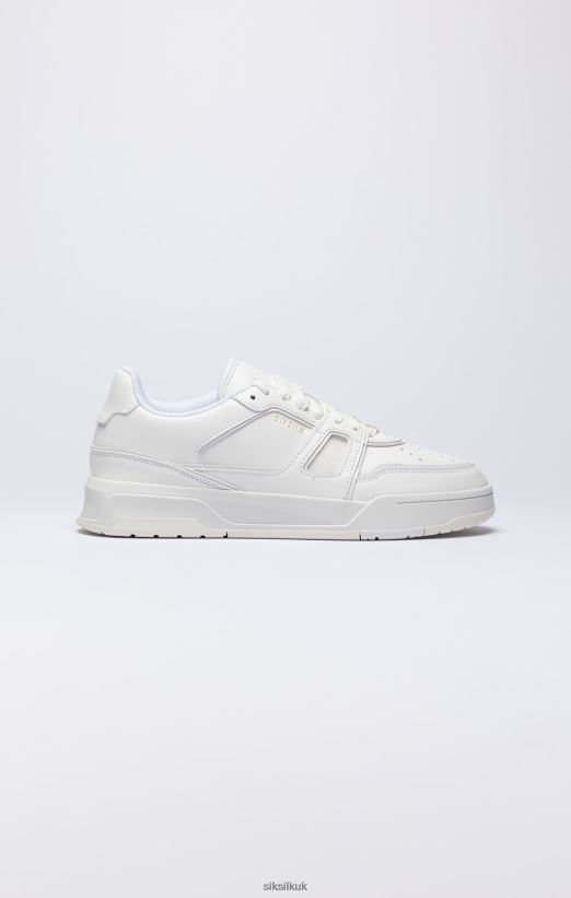 SikSilk Footwear 020XHH14 White Low-Top Court Trainer Men