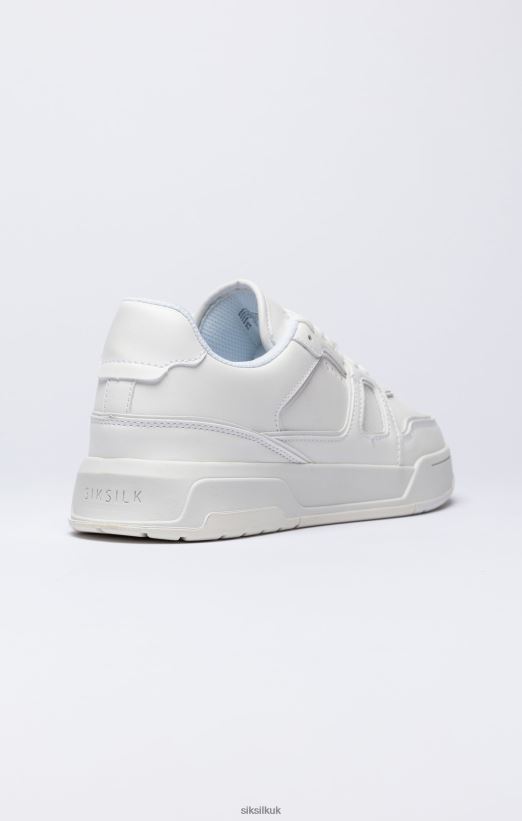 SikSilk Footwear 020XHH14 White Low-Top Court Trainer Men