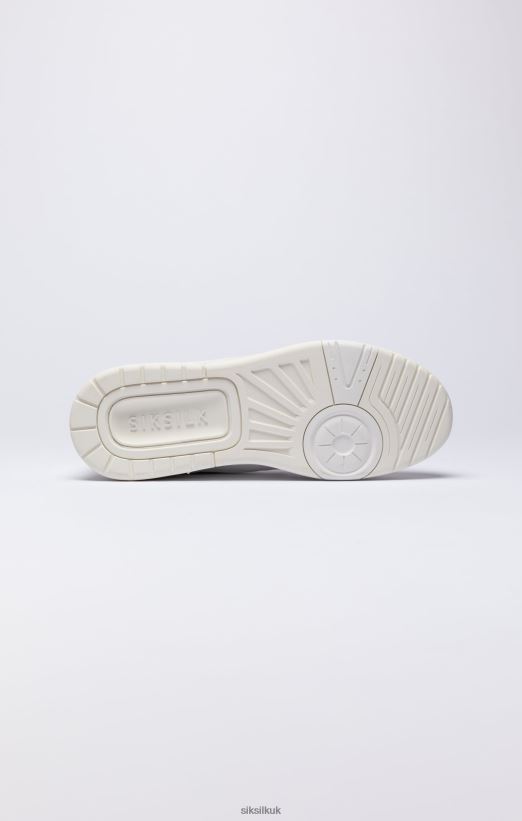 SikSilk Footwear 020XHH14 White Low-Top Court Trainer Men