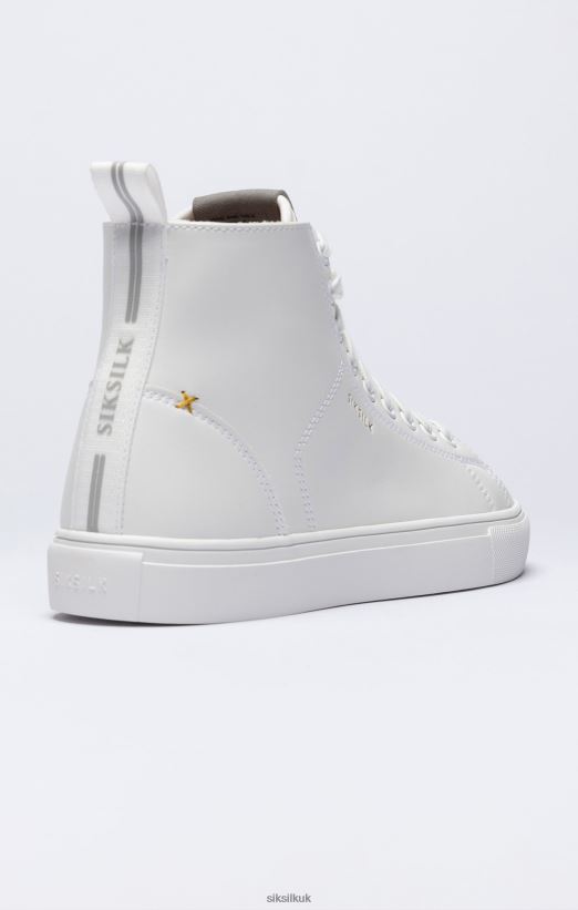 SikSilk Footwear 020XHH19 White Classic High-Top Trainer Men