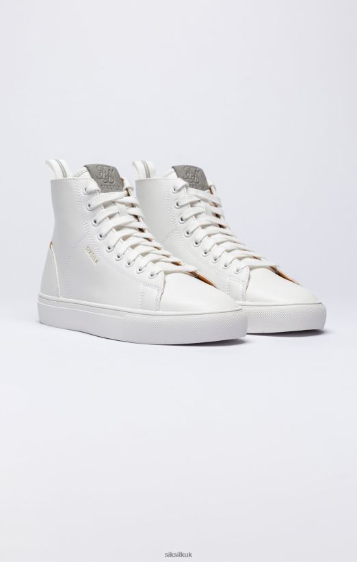 SikSilk Footwear 020XHH19 White Classic High-Top Trainer Men