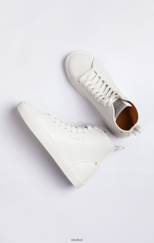 SikSilk Footwear 020XHH19 White Classic High-Top Trainer Men