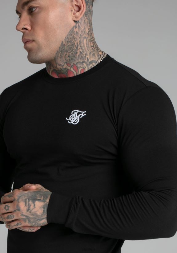SikSilk Apparel 020XHH412 Black Essential Sweatshirt Men