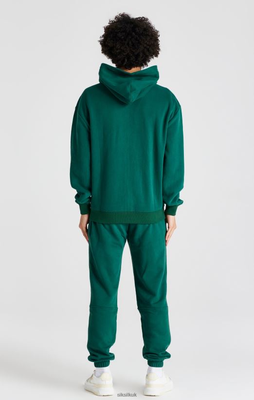 SikSilk Apparel 020XHH418 Green Zip Through Hoodie Men
