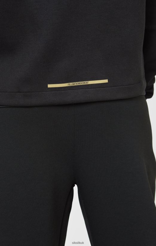SikSilk Apparel 020XHH428 Black Sports Zip-Thru Men