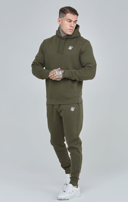 SikSilk Apparel 020XHH431 Khaki Essential Overhead Hoodie Men