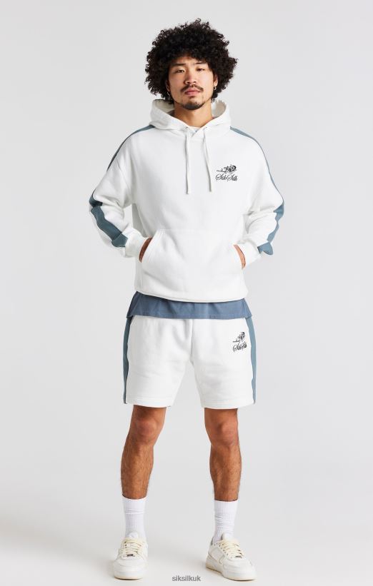 SikSilk Apparel 020XHH433 White Rose Oversized Hoodie Men