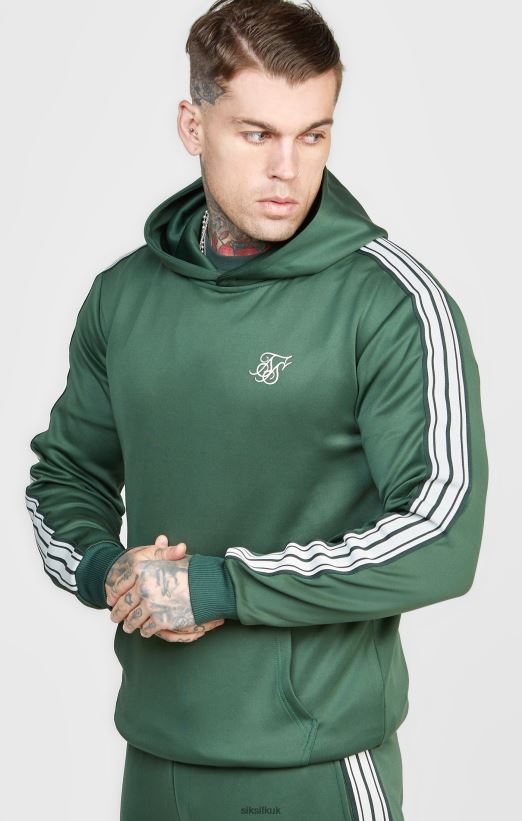 SikSilk Apparel 020XHH434 Green Smart Overhead Hoodie Men