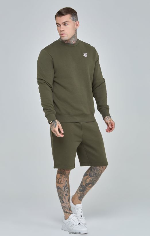 SikSilk Apparel 020XHH441 Khaki Essential Sweatshirt Men