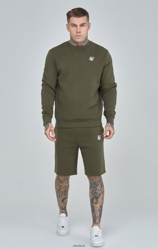 SikSilk Apparel 020XHH441 Khaki Essential Sweatshirt Men