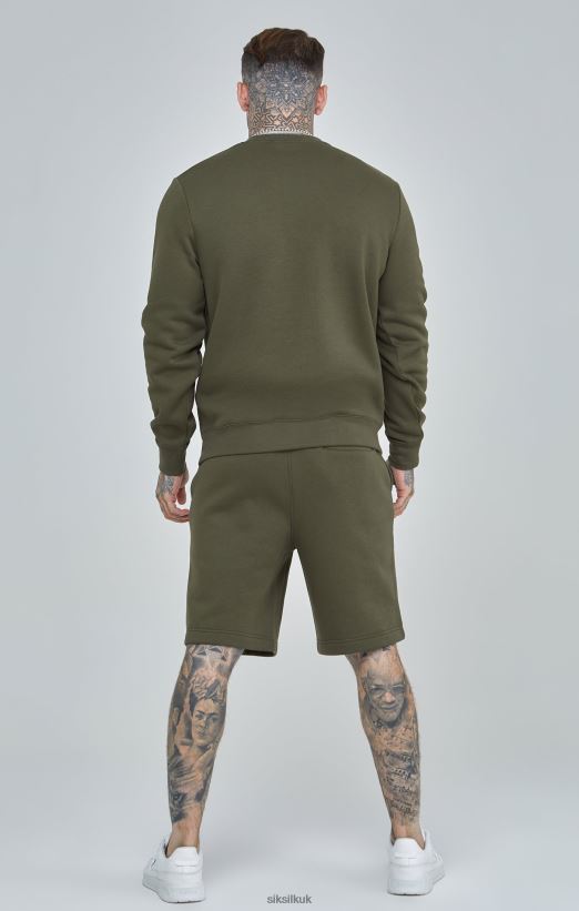 SikSilk Apparel 020XHH441 Khaki Essential Sweatshirt Men
