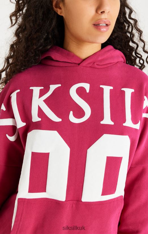 SikSilk Apparel 020XHH459 Pink Relaxed Fit Overhead Hoodie Men