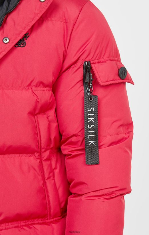 SikSilk Apparel 020XHH470 Red Arctic Parka Men